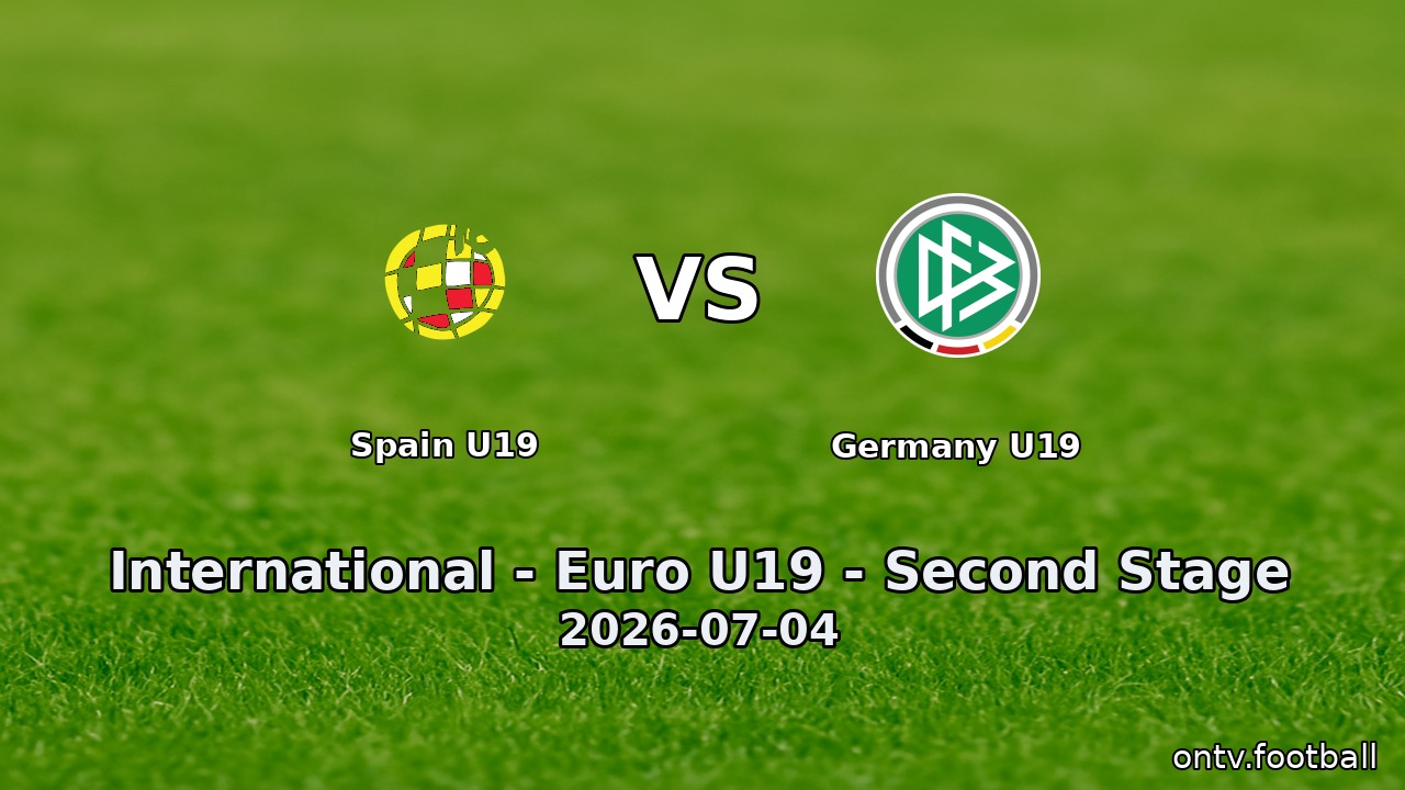 Spain U19 vs Germany U19