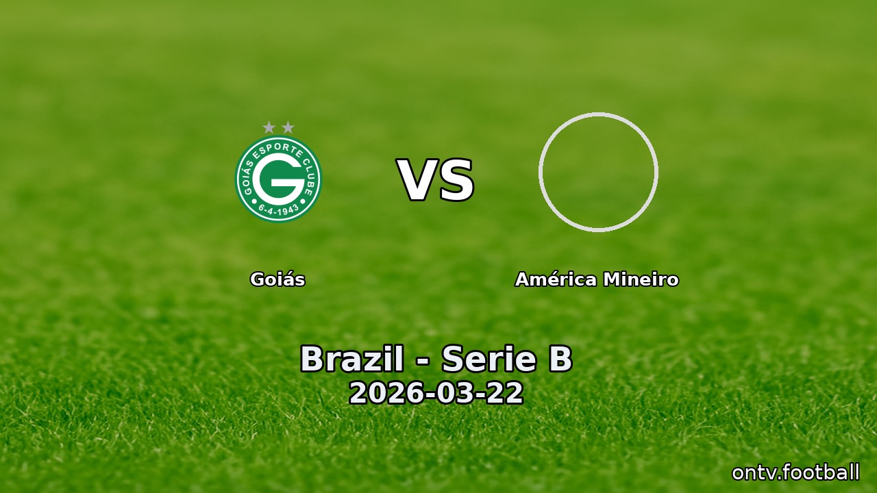Goiás vs América Mineiro