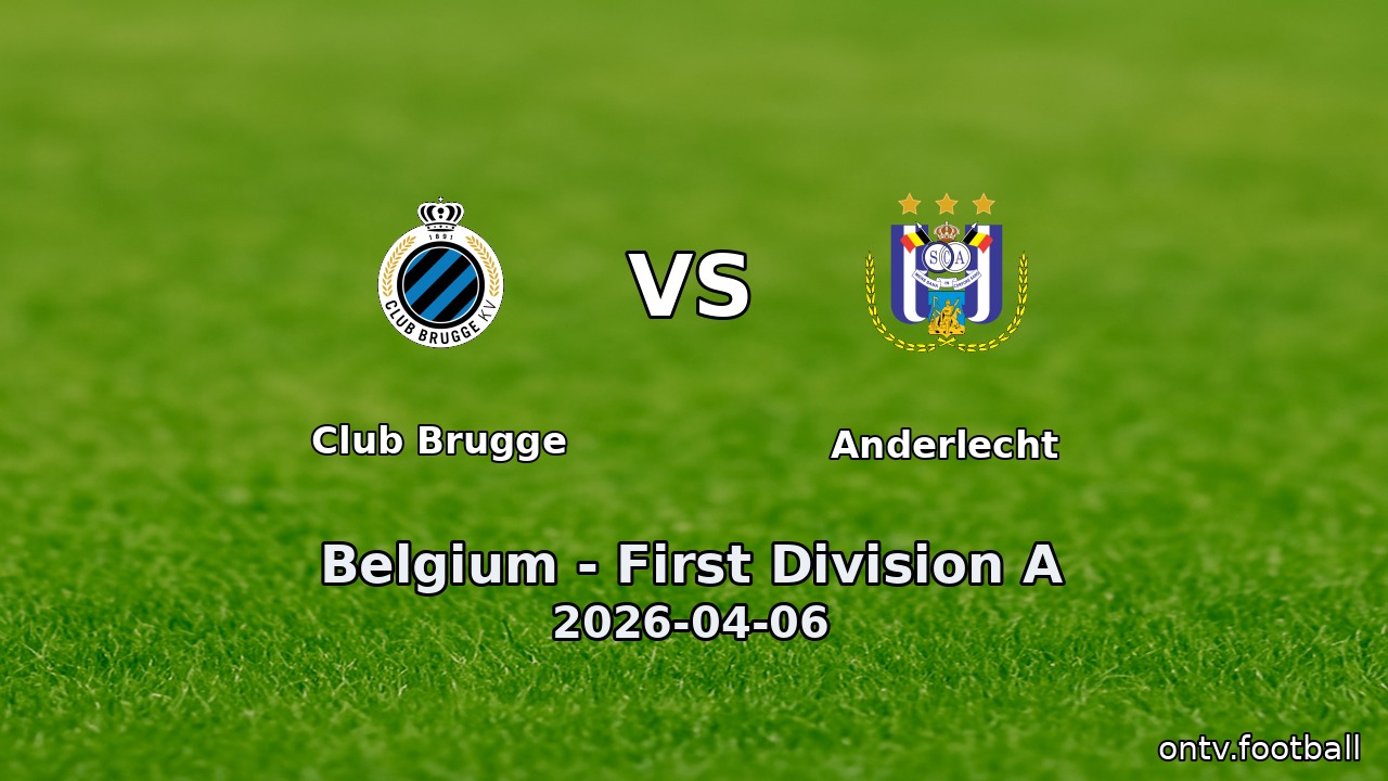 Club Brugge vs Anderlecht