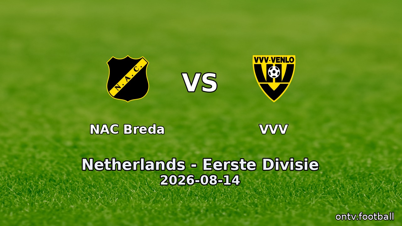 NAC Breda vs VVV