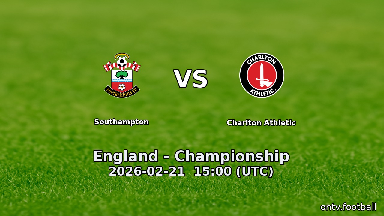 Southampton vs Charlton Athletic