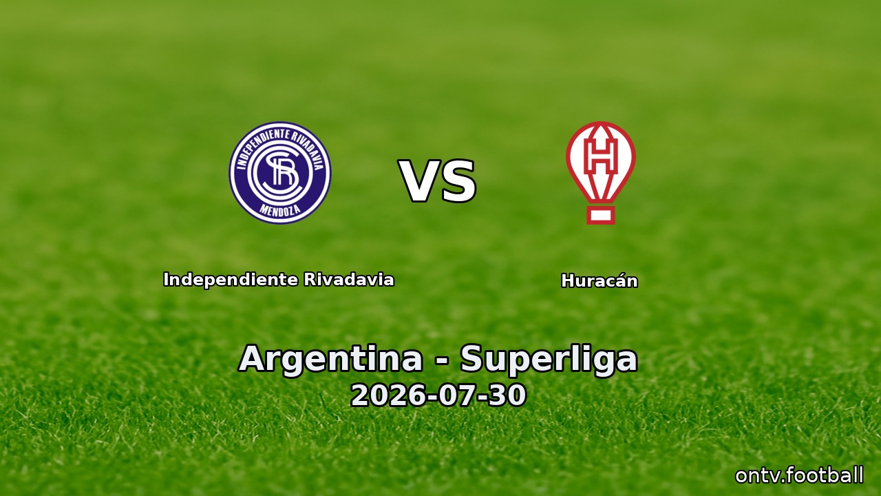Independiente Rivadavia vs Huracán