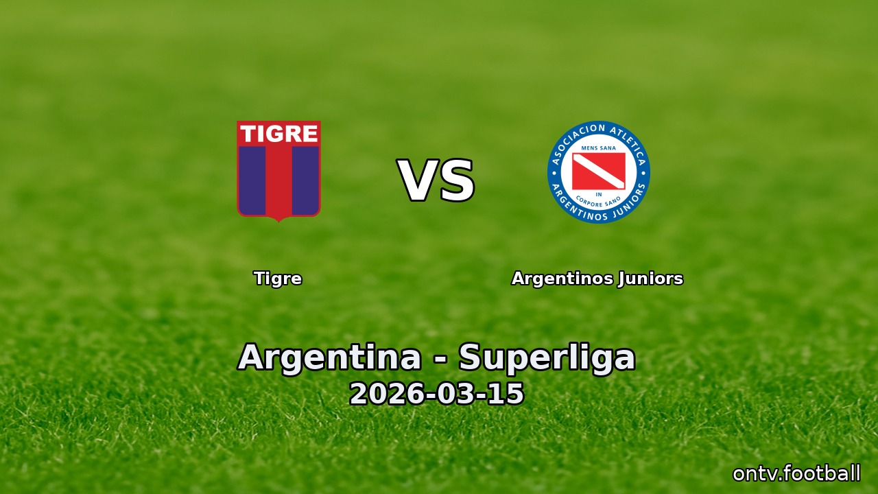 Tigre vs Argentinos Juniors