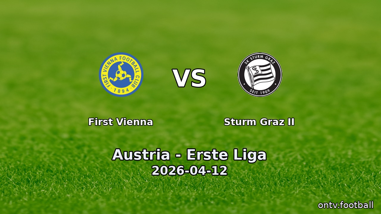 First Vienna vs Sturm Graz II