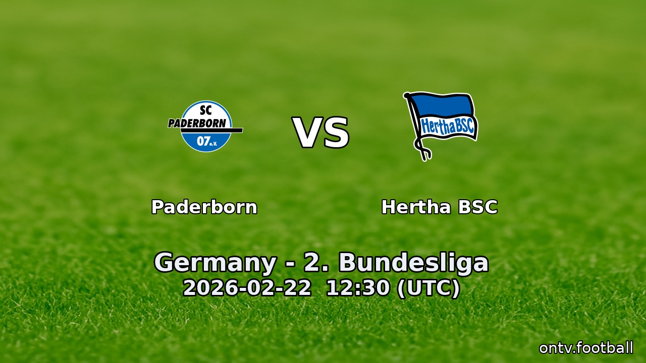 Paderborn vs Hertha BSC