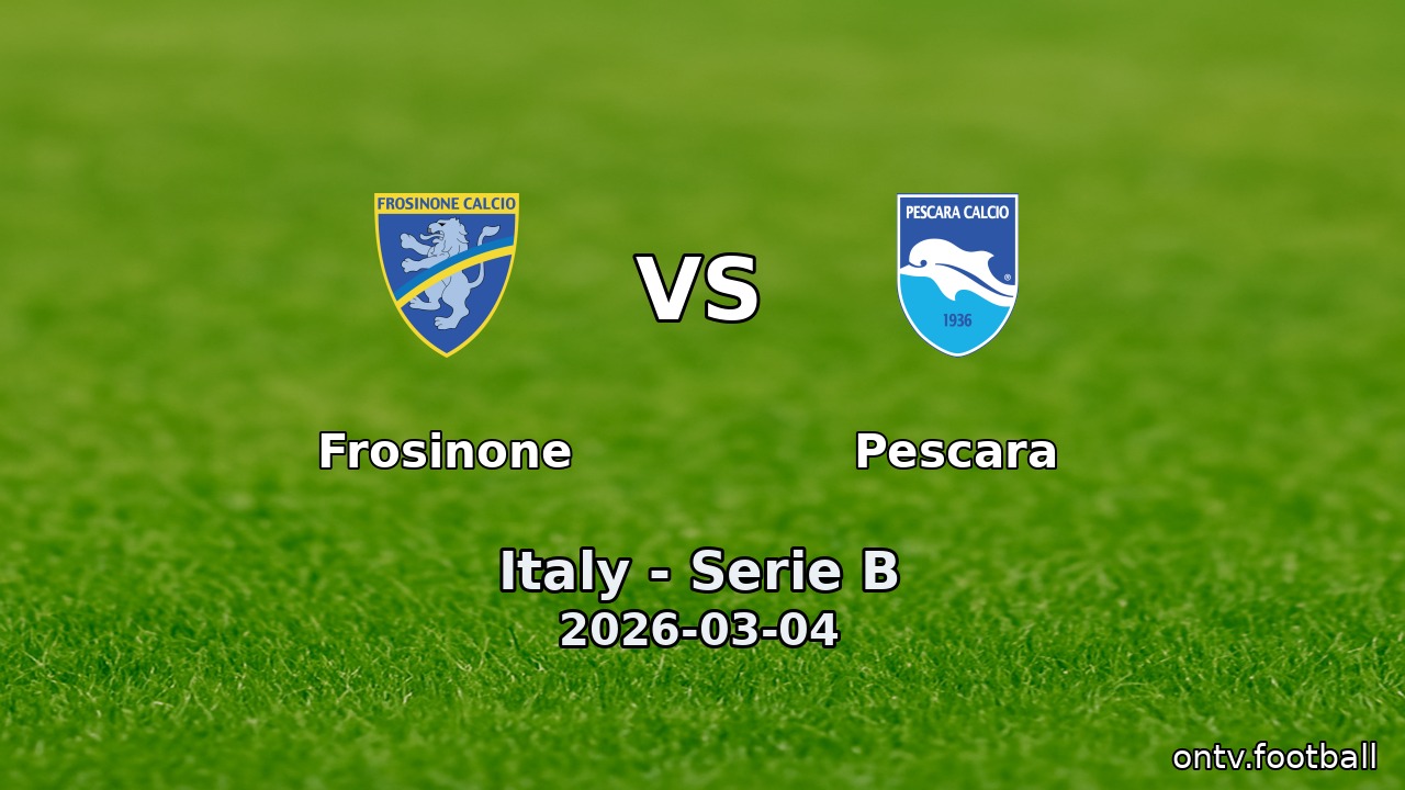 Frosinone vs Pescara