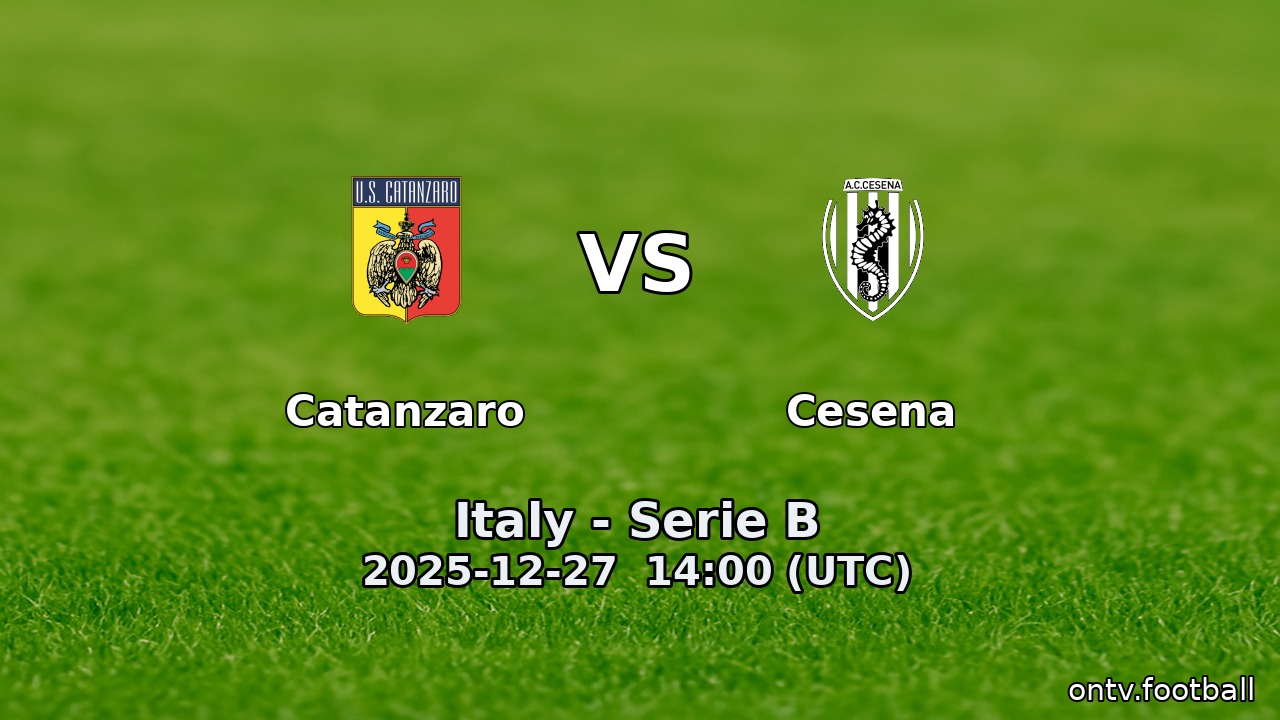Catanzaro vs Cesena