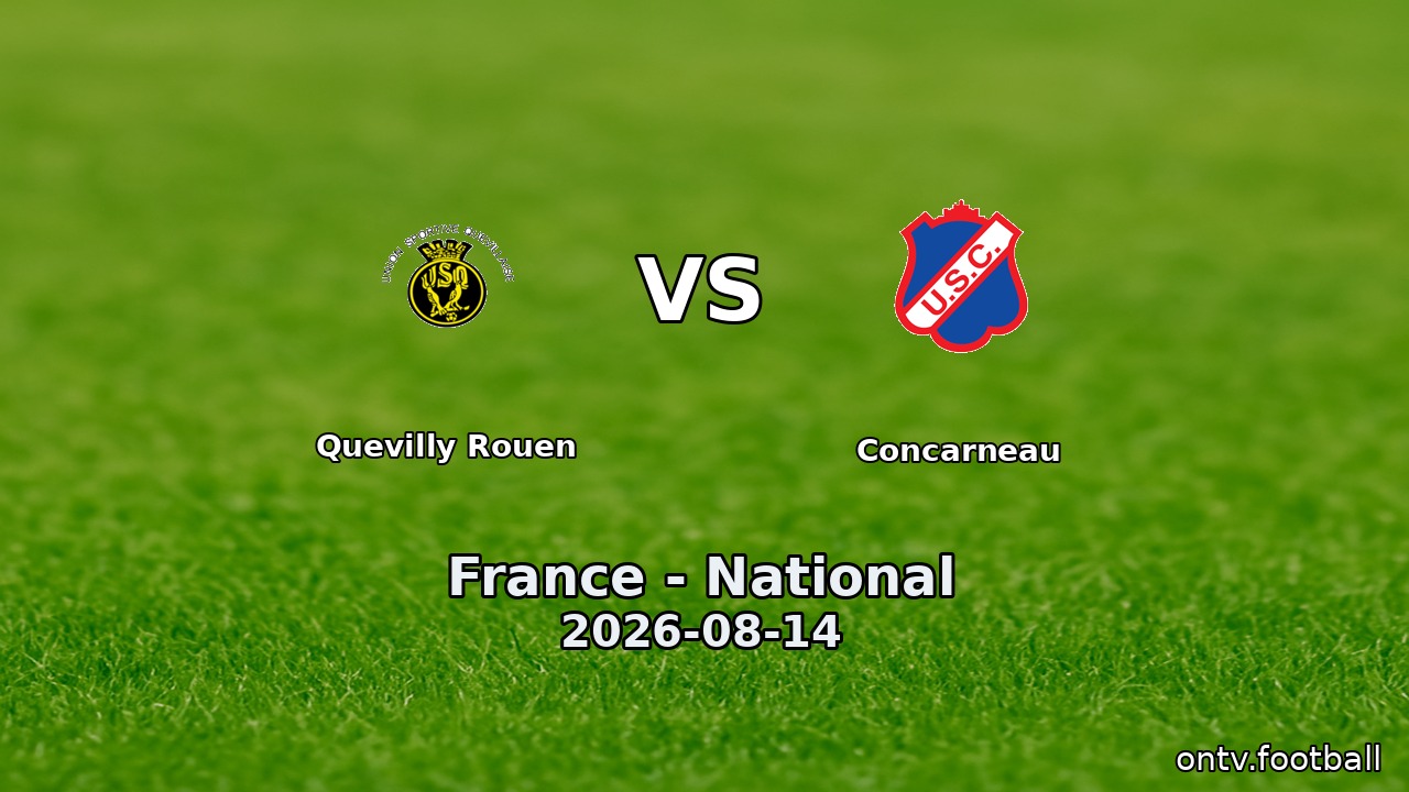 Quevilly Rouen vs Concarneau