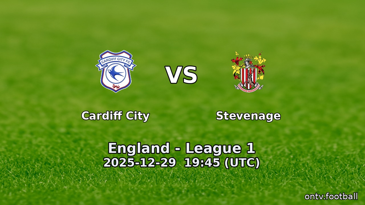 Cardiff City vs Stevenage