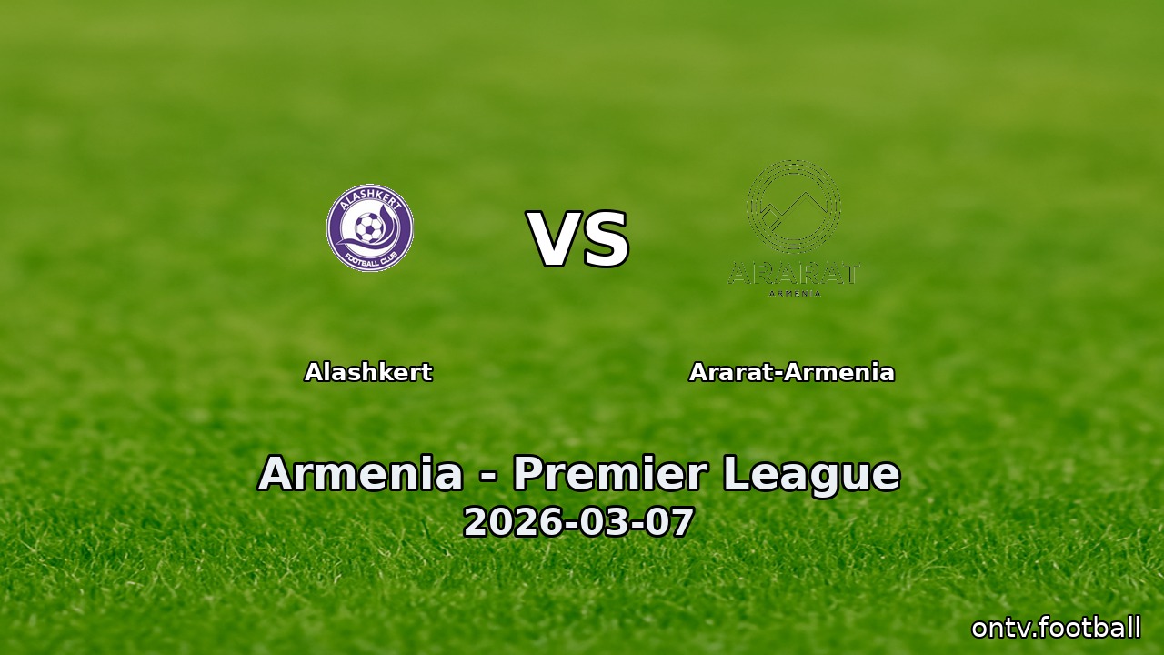 Alashkert vs Ararat-Armenia