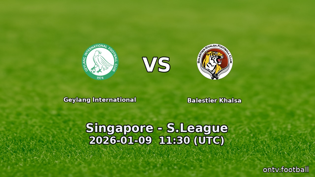Geylang International vs Balestier Khalsa