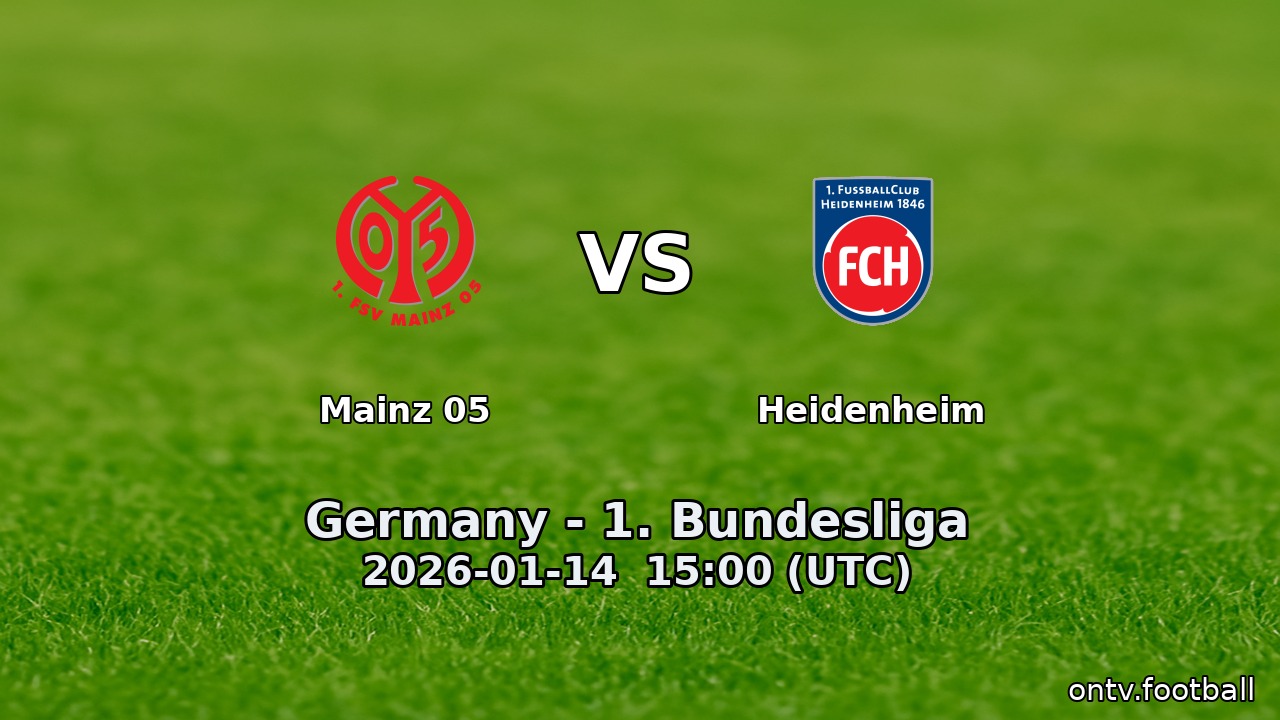 Mainz 05 vs Heidenheim