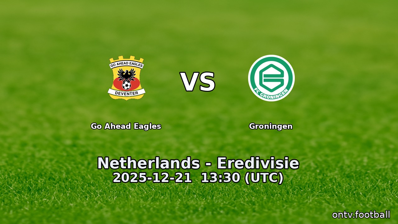 Go Ahead Eagles vs Groningen