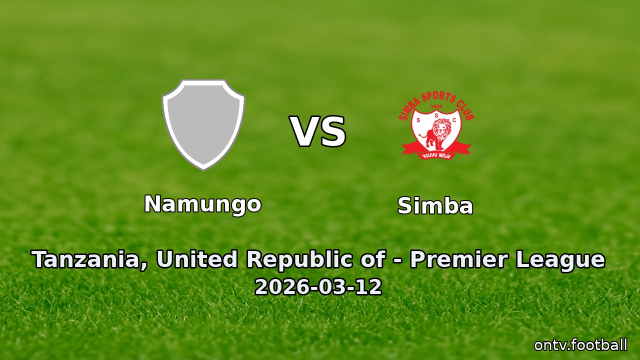 Namungo vs Simba