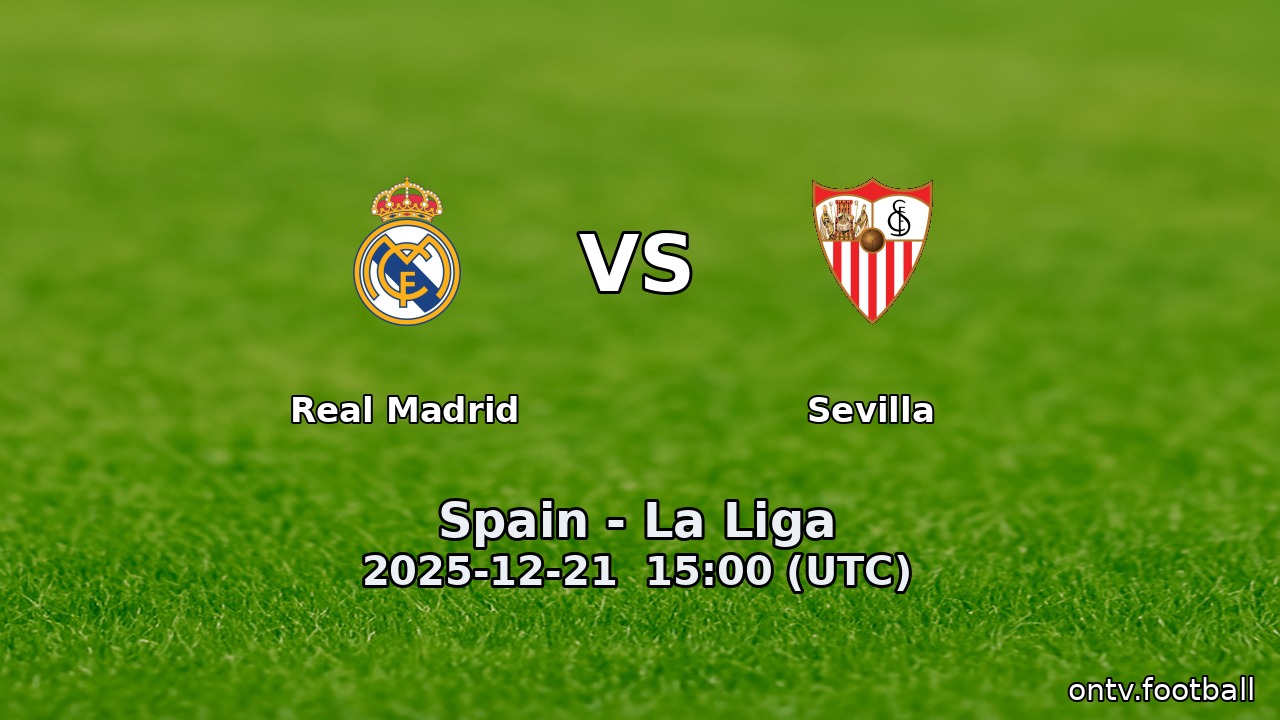 Real Madrid vs Sevilla