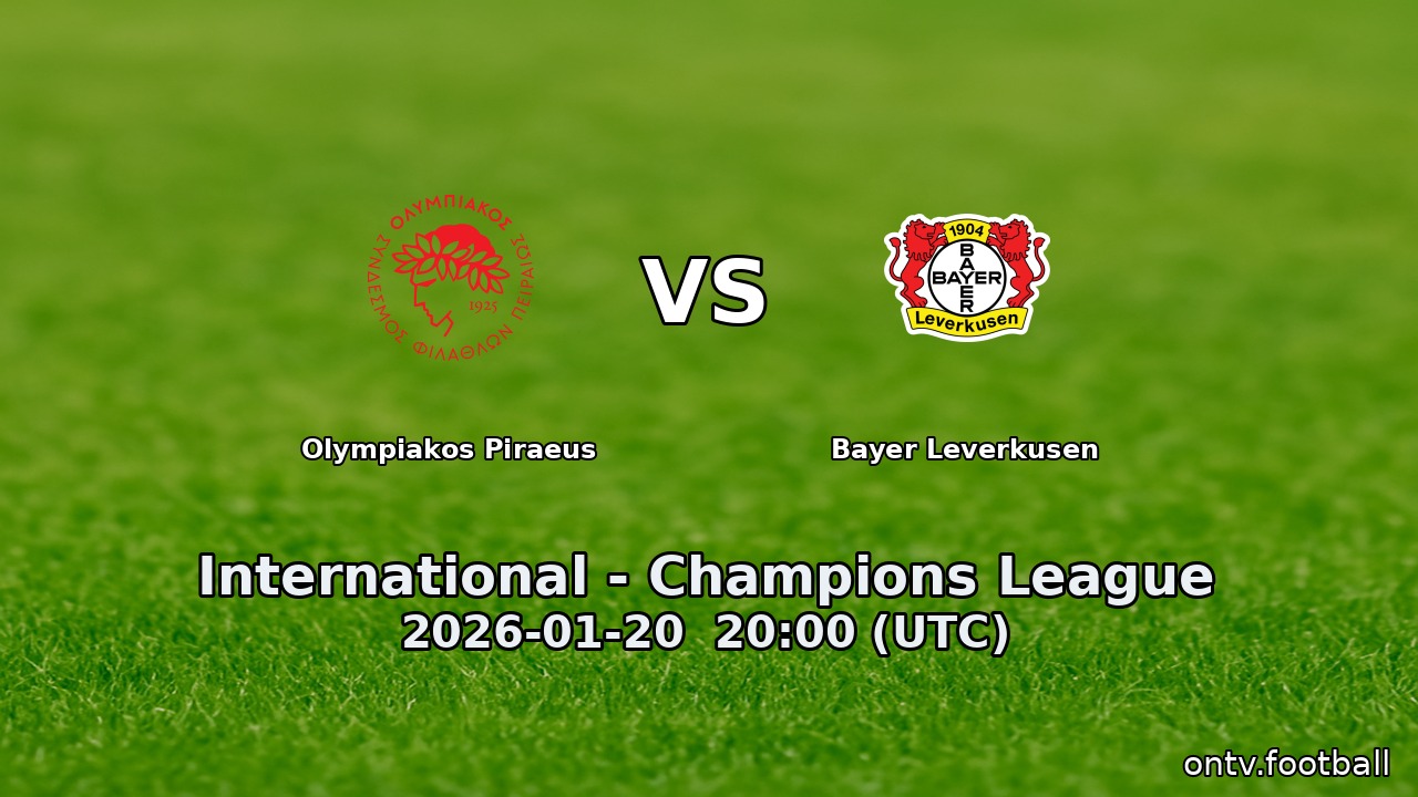 Olympiakos Piraeus vs Bayer Leverkusen