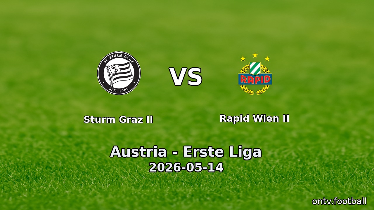 Sturm Graz II vs Rapid Wien II