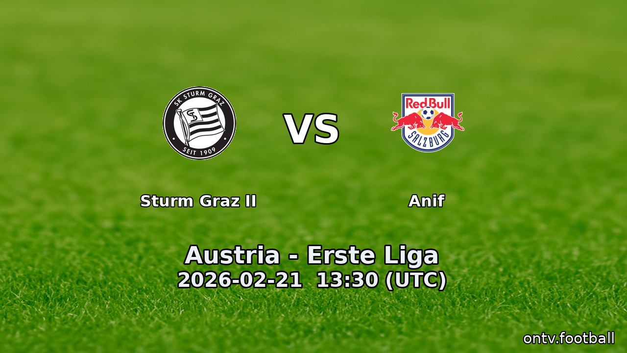 Sturm Graz II vs Anif