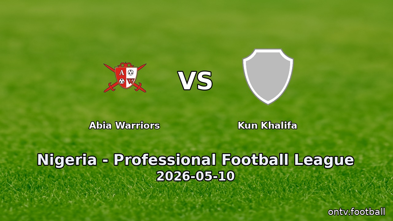 Abia Warriors vs Kun Khalifa
