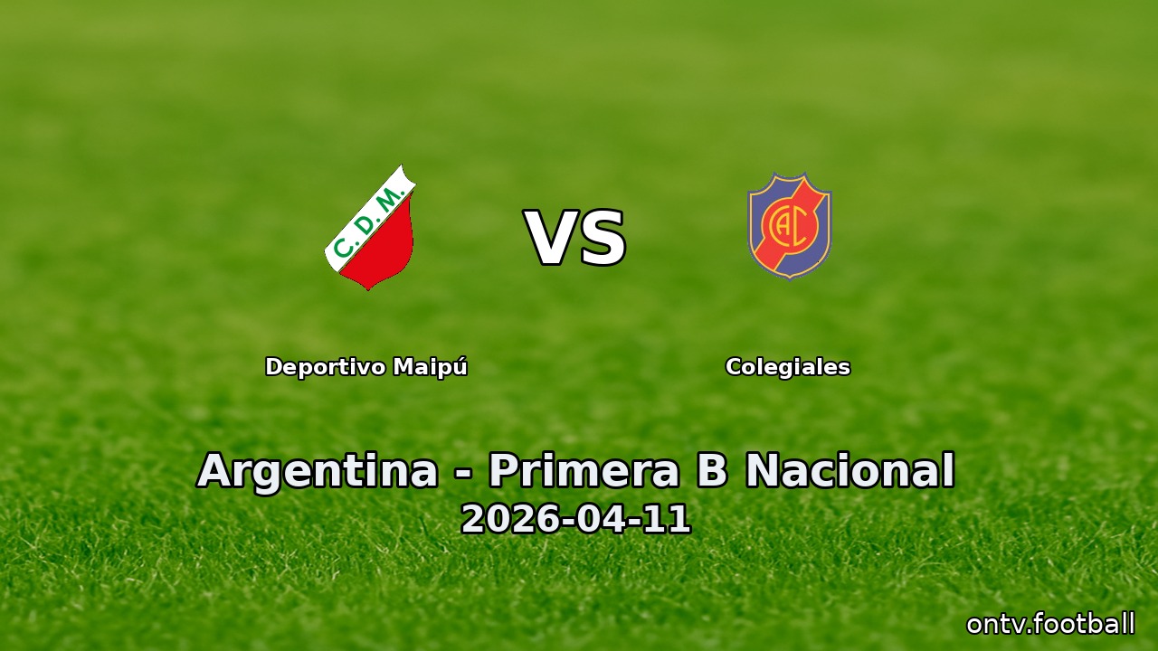 Deportivo Maipú vs Colegiales