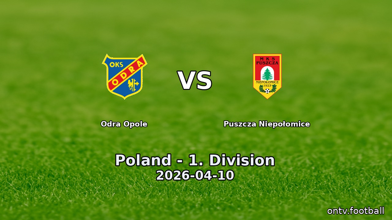 Odra Opole vs Puszcza Niepołomice