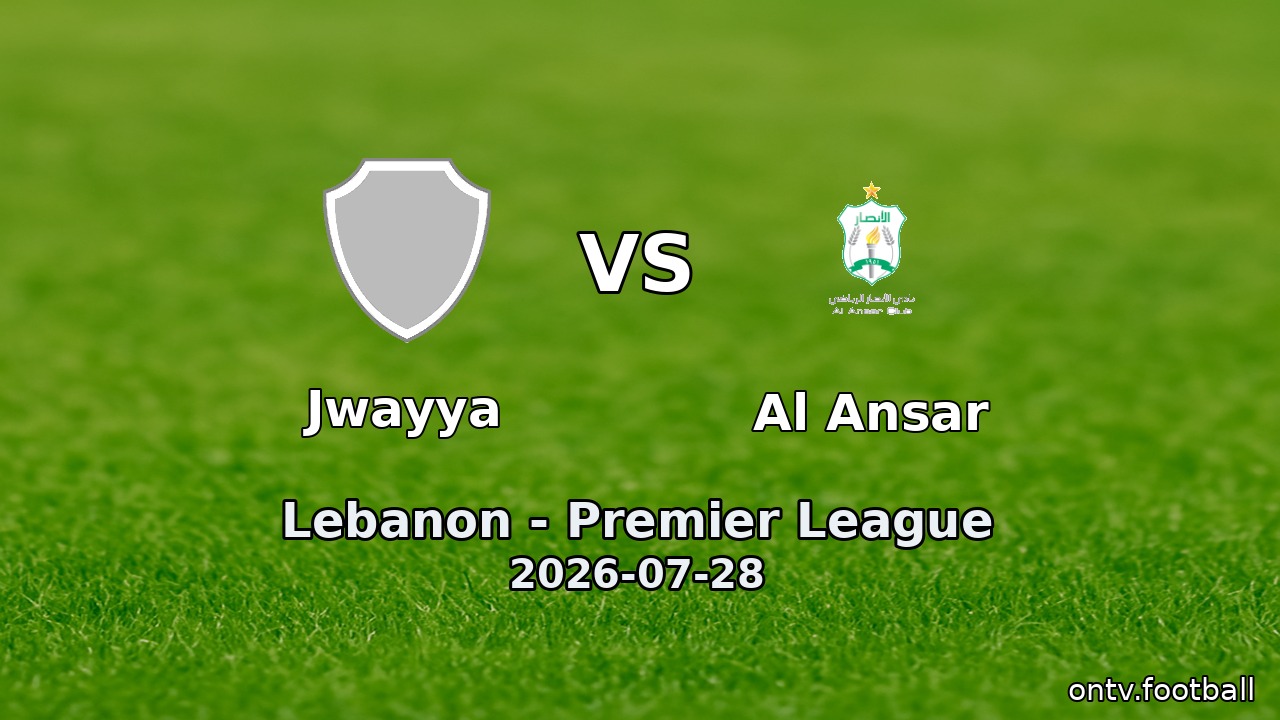 Jwayya vs Al Ansar