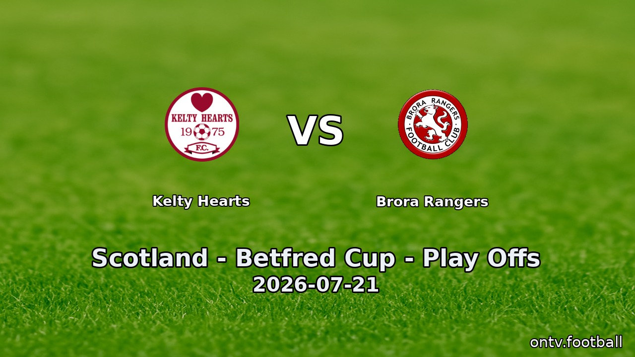 Kelty Hearts vs Brora Rangers