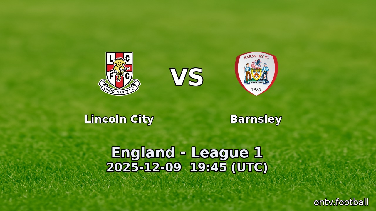 Lincoln City vs Barnsley