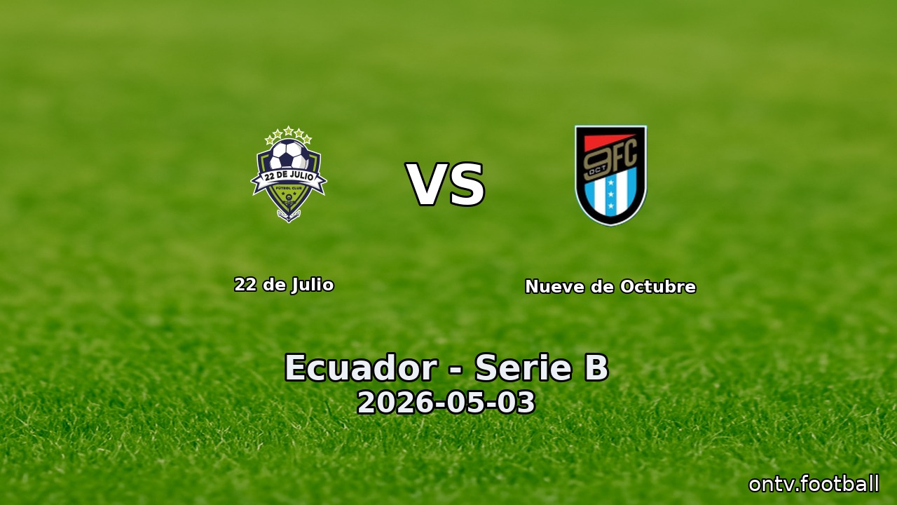 22 de Julio vs Nueve de Octubre