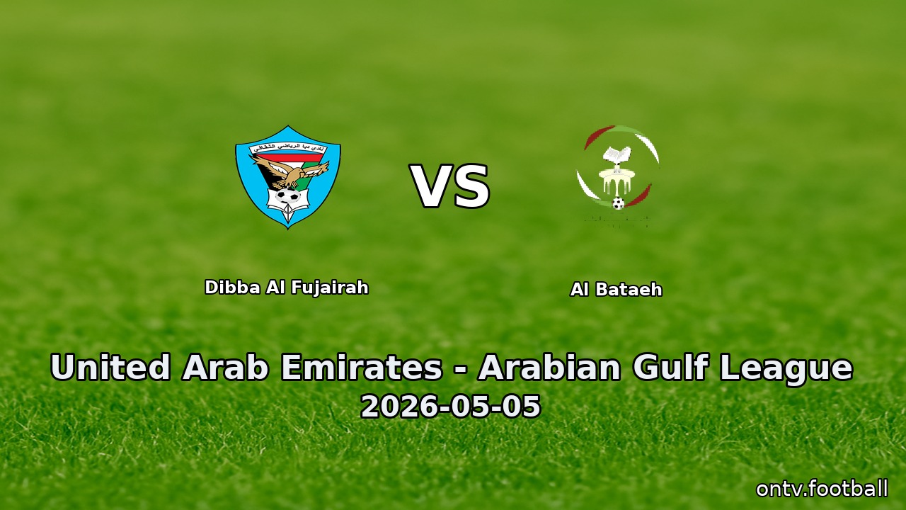 Dibba Al Fujairah vs Al Bataeh