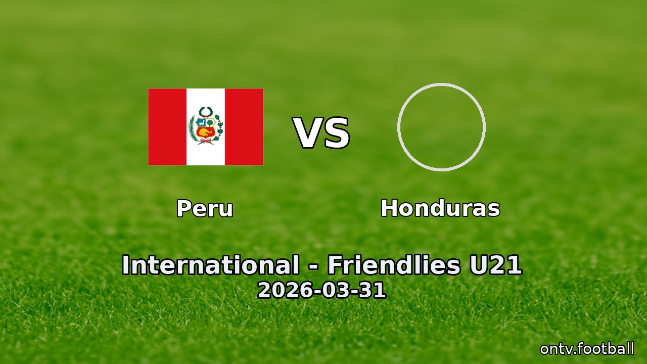 Peru vs Honduras