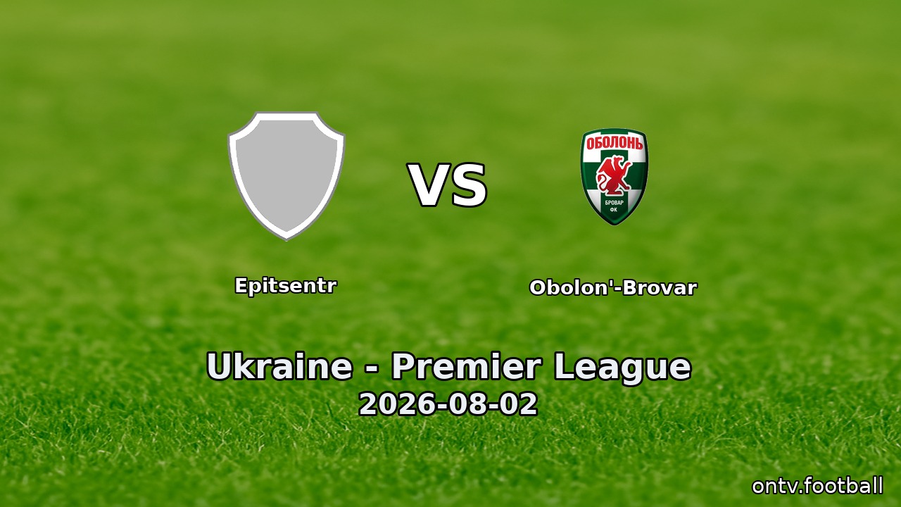 Epitsentr vs Obolon'-Brovar