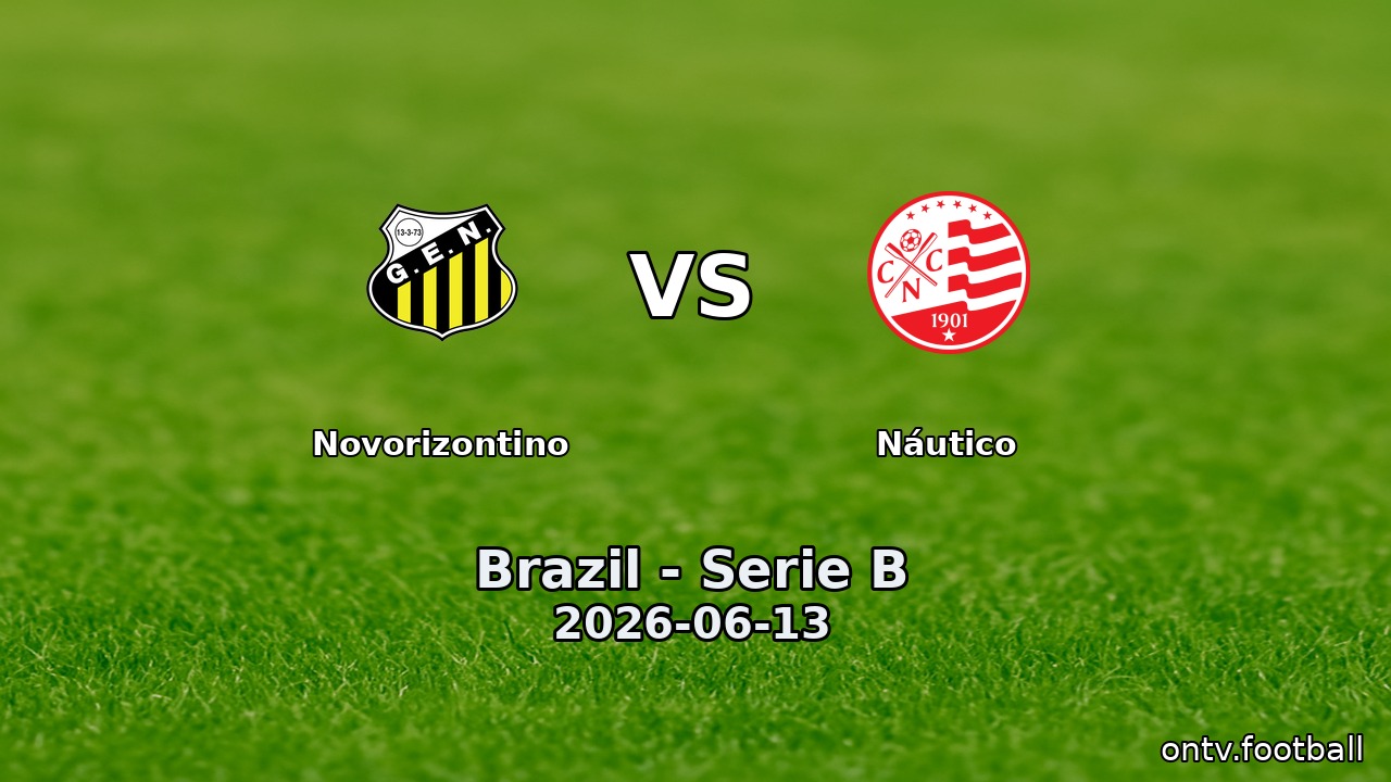 Novorizontino vs Náutico