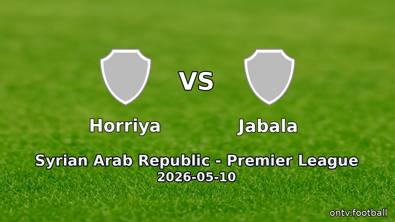 Horriya vs Jabala